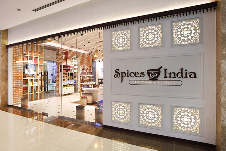 Лавка со специями Spices India от Four Dimensions Retail Design, Индия