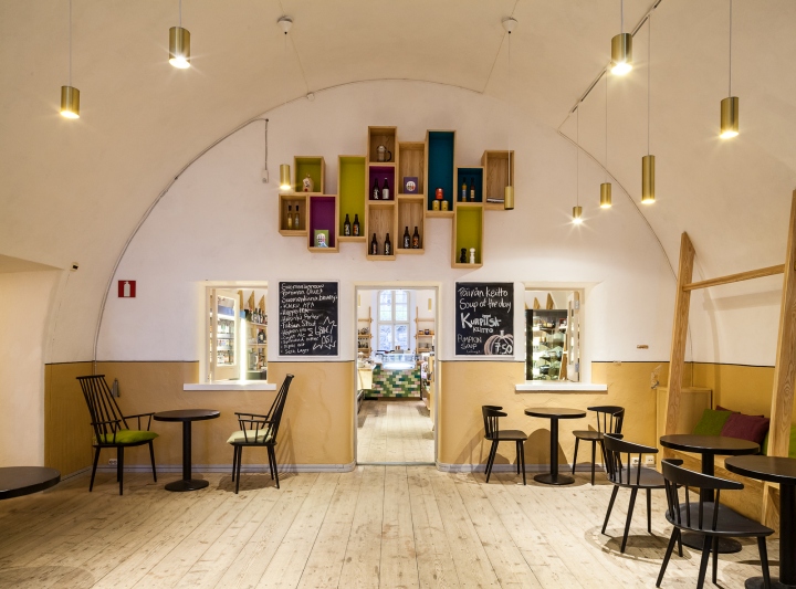 Дизайн интерьера кафетерия Viaporin в Финляндии