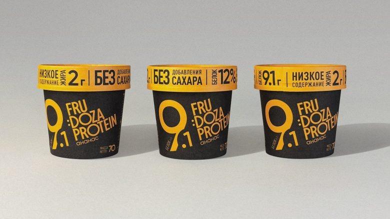 Ананасовое протеиновое мороженое в стаканчиках FRU_DOZA Protein Ice Cream