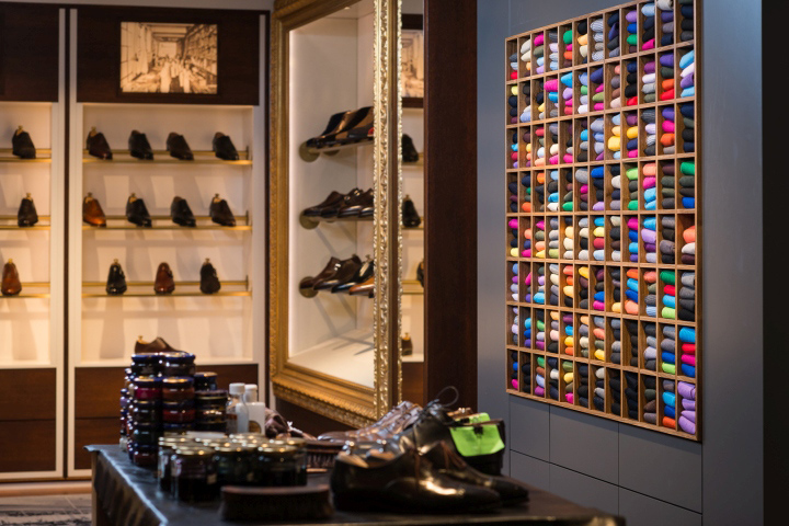 Роскошный интерьер магазина обуви BROGUE в Швейцарии