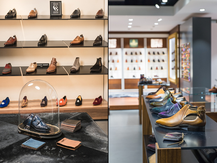 Ассортимент обуви в магазине BROGUE в Швейцарии. Фото 2