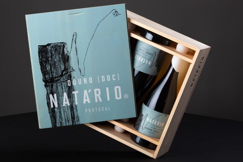 Деревянная упаковка вина N for Natário