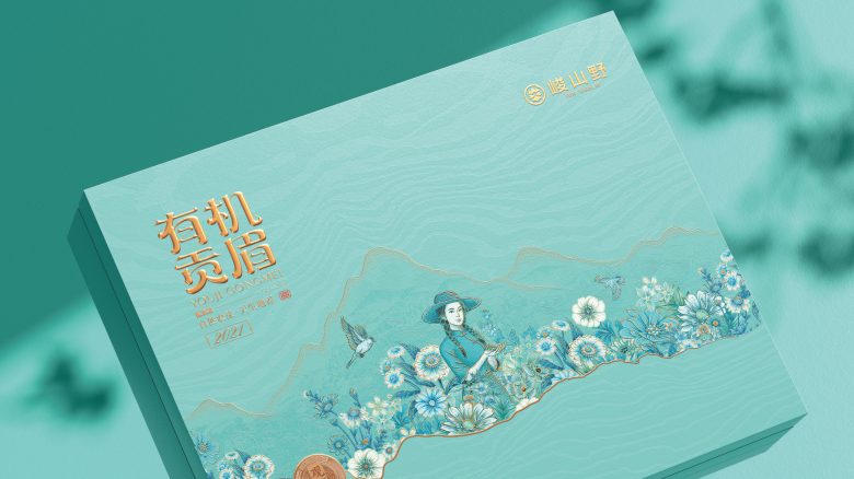 Дизайн упаковки чая с иллюстрацией Junshanye х Googol