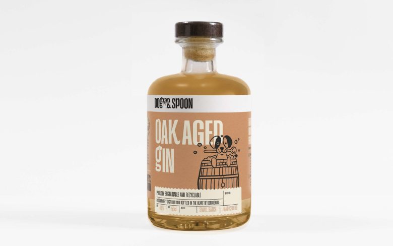 Джин выдержанный в бочке бутылка Dog & Spoon