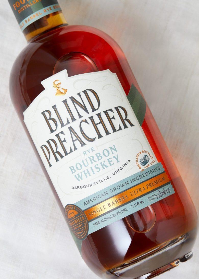 Этикетка виски крупно Blind Preacher