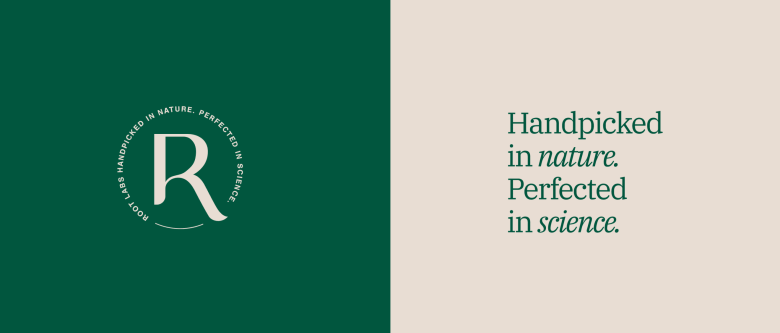 Фирменный знак и слоган бренда Root Labs by BRIGADE