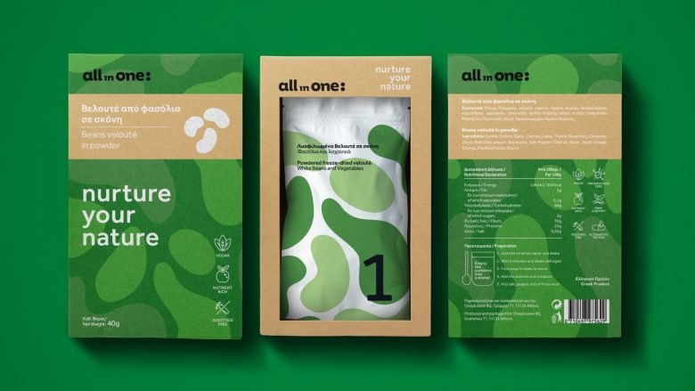 Фронтальная и задняя стороны упаковки All in One