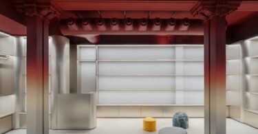 Интерьер магазина Missoni Store общий вид торгового зала