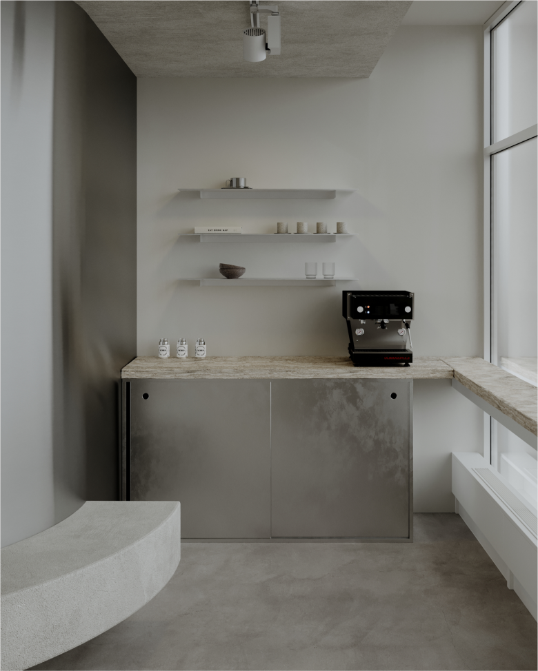 Кофейная Зона С Эспрессо Машиной RAW