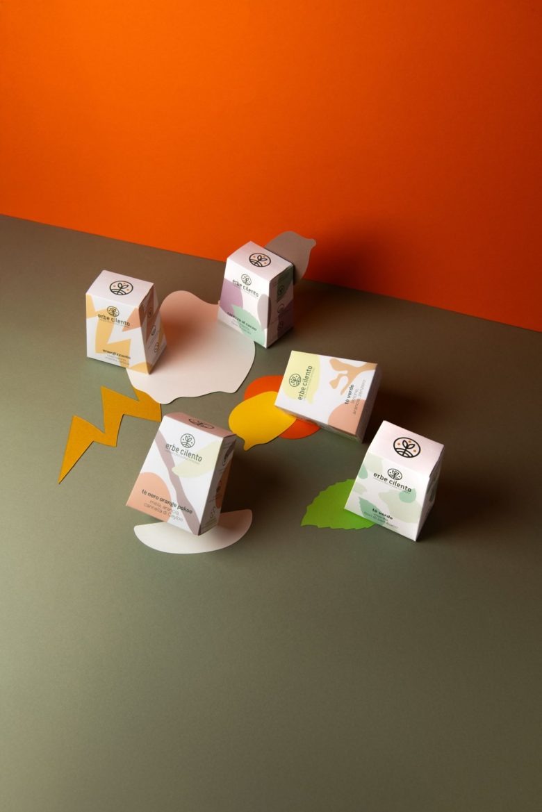 Композиция из нескольких чайных коробок Erbe Cilento