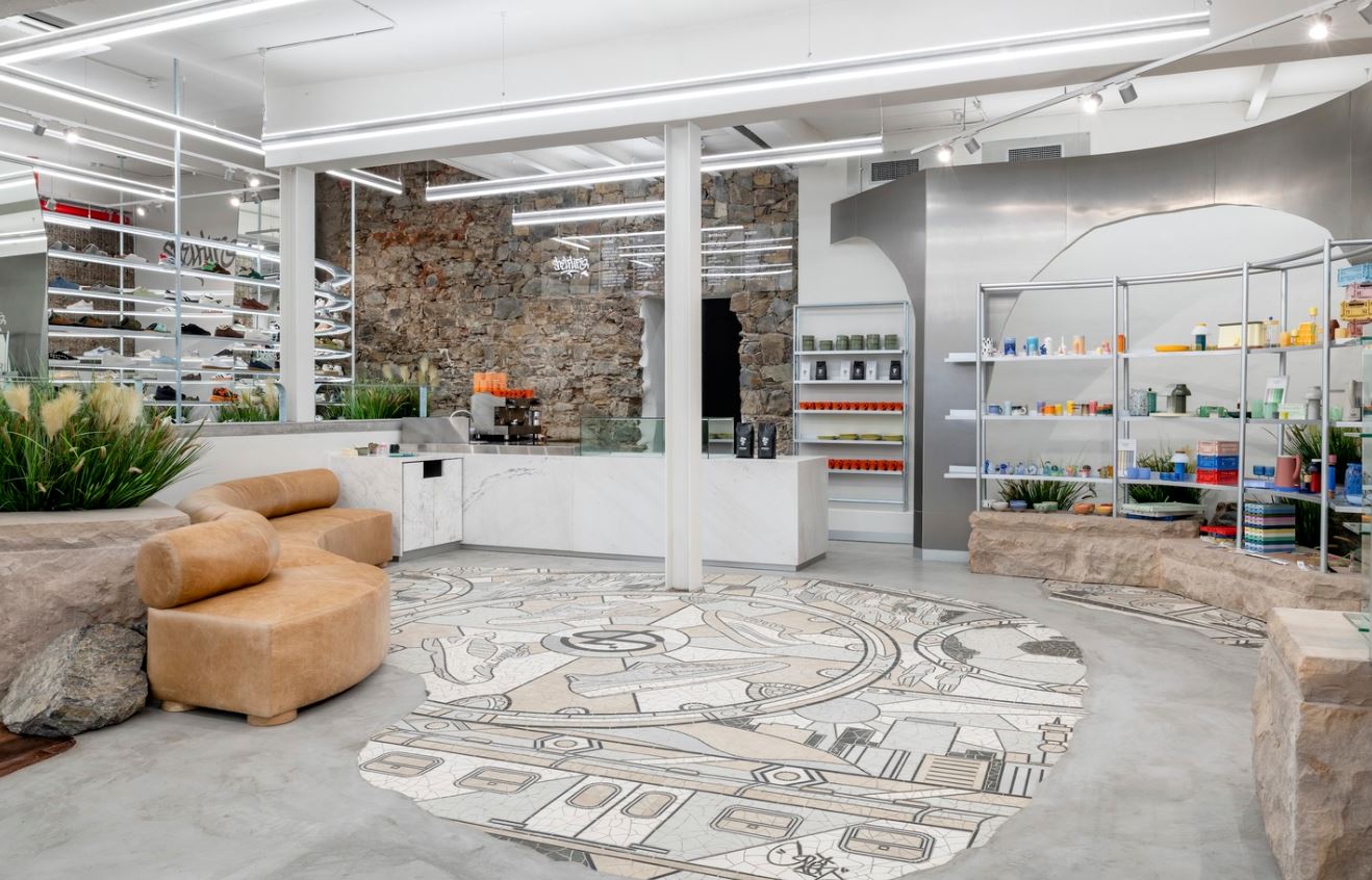 Концептуальная зона отдыха в магазине Shelflife
