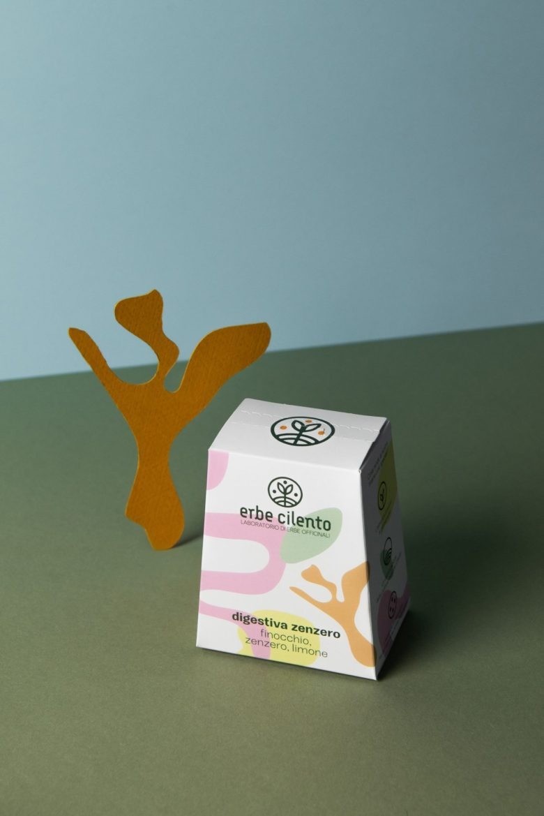 Коробка чая с декоративными элементами Erbe Cilento