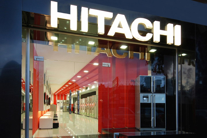 Экстерьер магазина Hitachi в Сирии