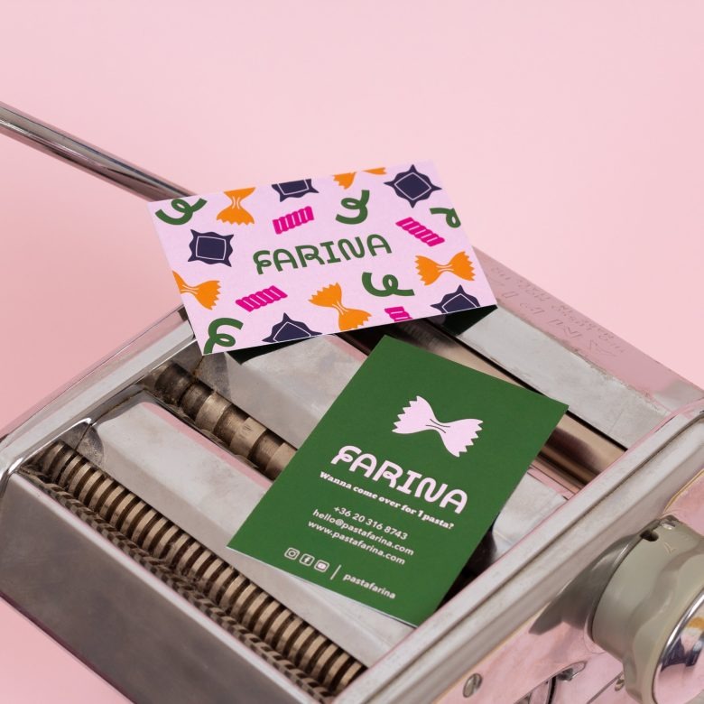 Машинка и визитки Farina