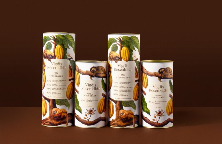 Набор тубусов с шоколадом Vigdis Rosenkilde