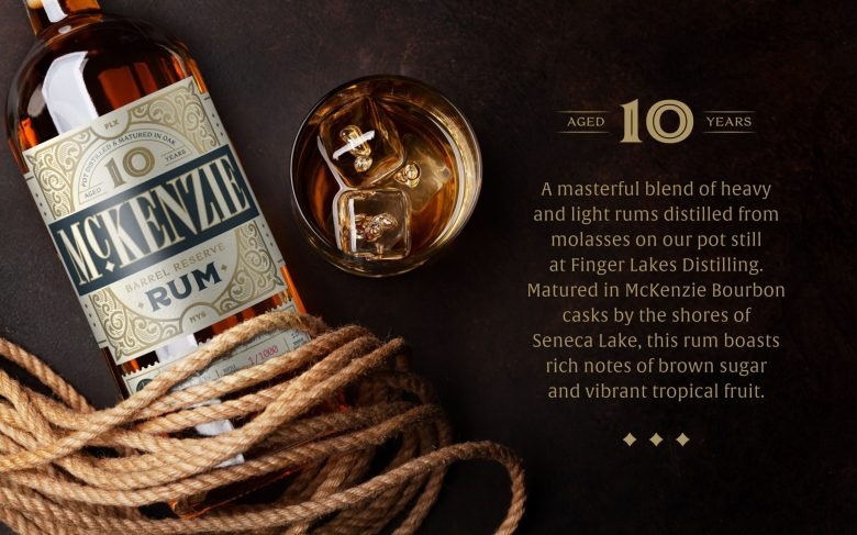 Натюрморт с бокалом рома, сигарой и аксессуарами McKenzie 10-Year Barrel Reserve Rum