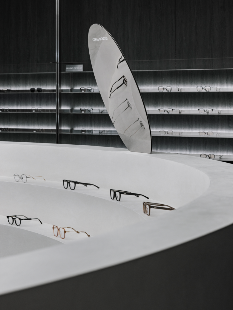 Образцы очков и зеркало Glass Star store