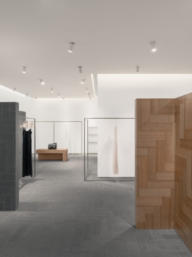 Общий вид зала с перегородками A SURNAME store