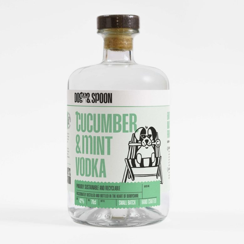 Огуречная водка с мятой бутылка Dog & Spoon