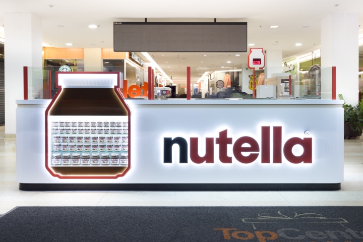 Оригинальное оформление киоска Nutella в Сан-Паулу