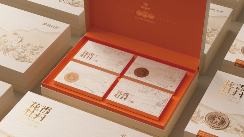 Открытая подарочная коробка чая с набором Junshanye х Googol