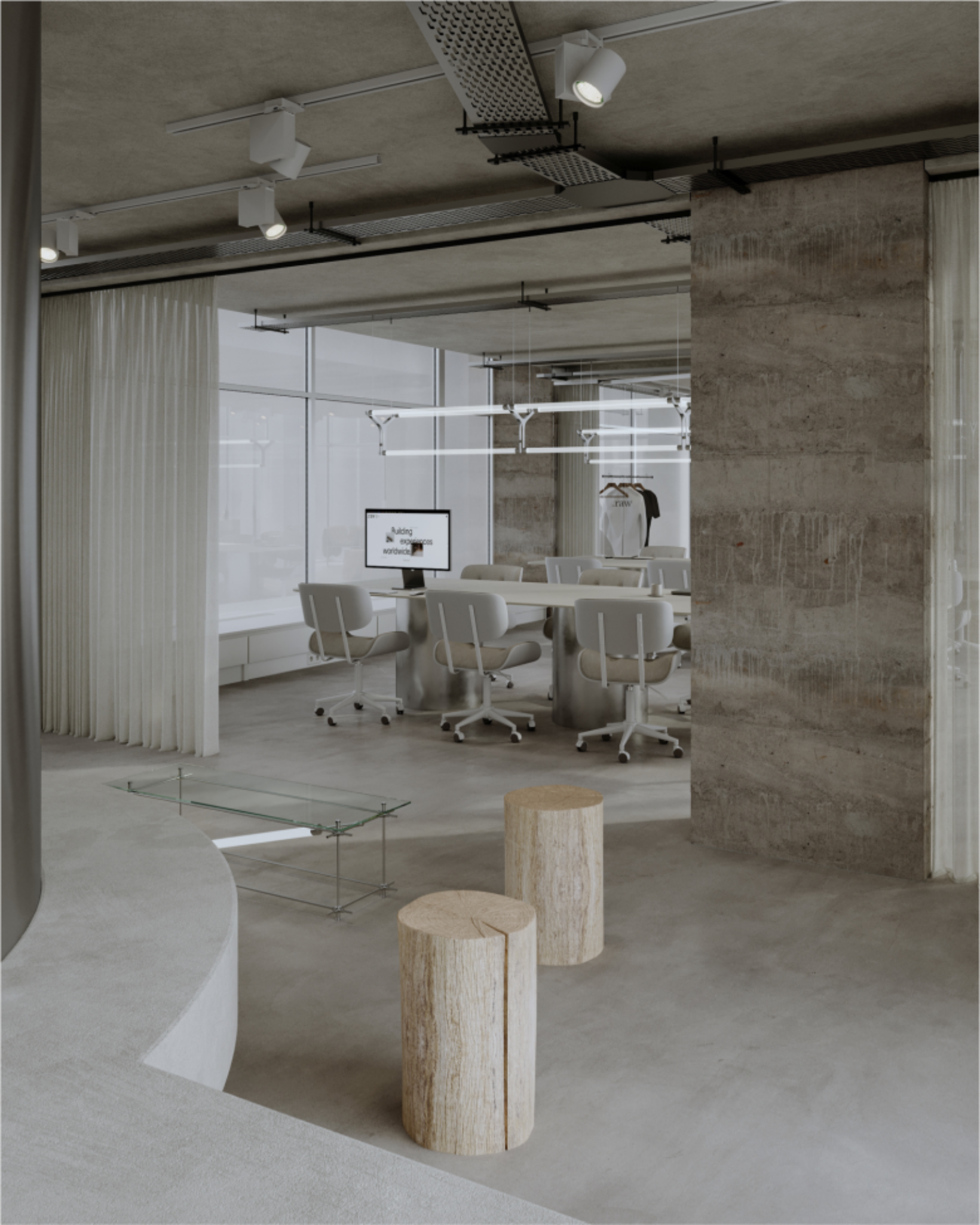 Переговорная с Рабочими столами и стульями RAW