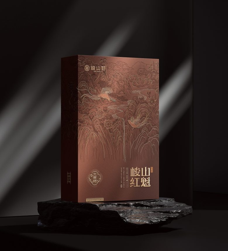 Подарочная коробка чая на каменной подставке Junshanye x Gugo Brand