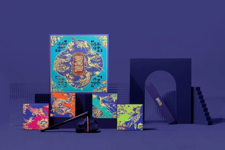 Подарочный набор лунных пряников Большая и маленькие коробки Tu Binh Mooncakes