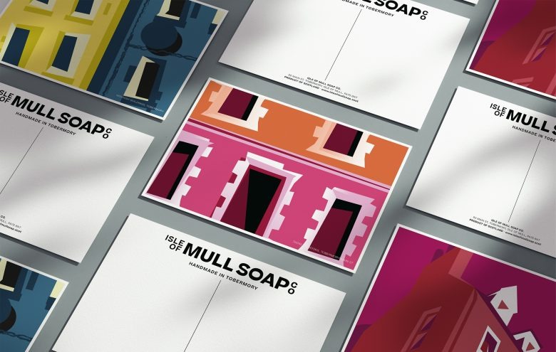 Полиграфия и открытки бренда мыла Isle Of Mull Soap