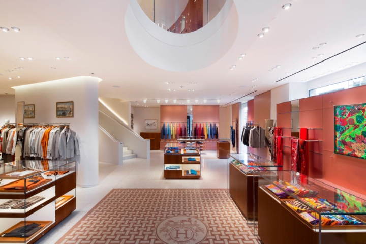 Яркий дизайн интерьера магазина Hermès в Лондоне