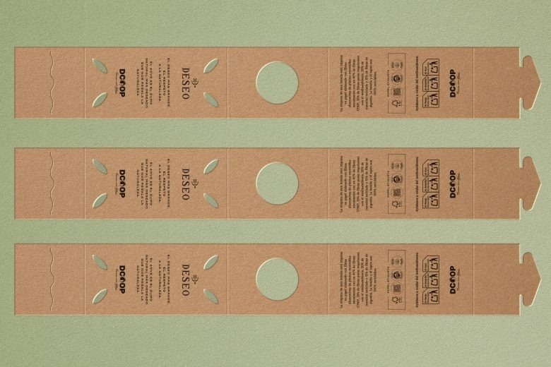 Развертка упаковки продукта Deseo olive oil