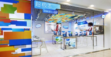Инновационный дизайн небольшого магазина Intel UltrabookTM