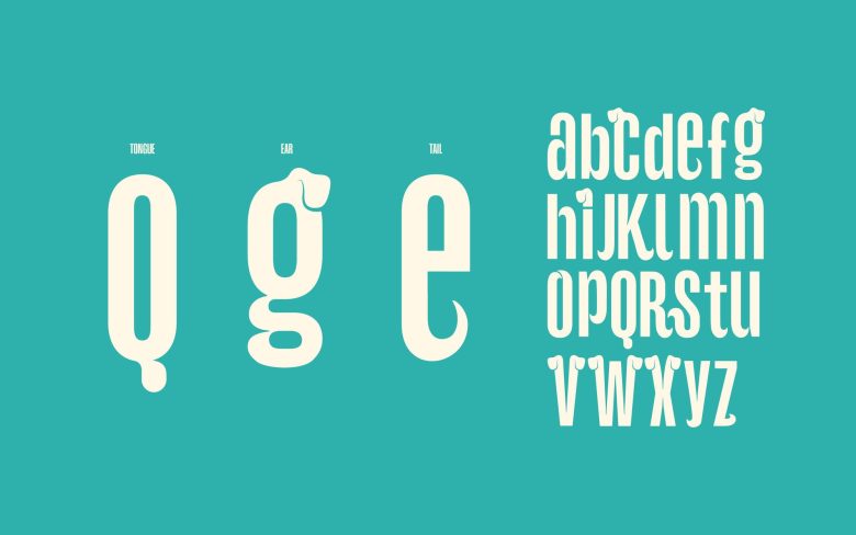 Типографика и алфавит бренда Dog & Spoon