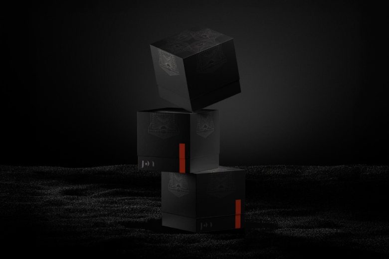 Упаковка Dahr черные коробки на песке