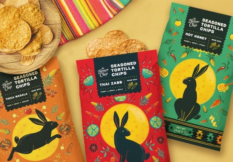 Упаковка чипсов с разными вкусами The Better Chip