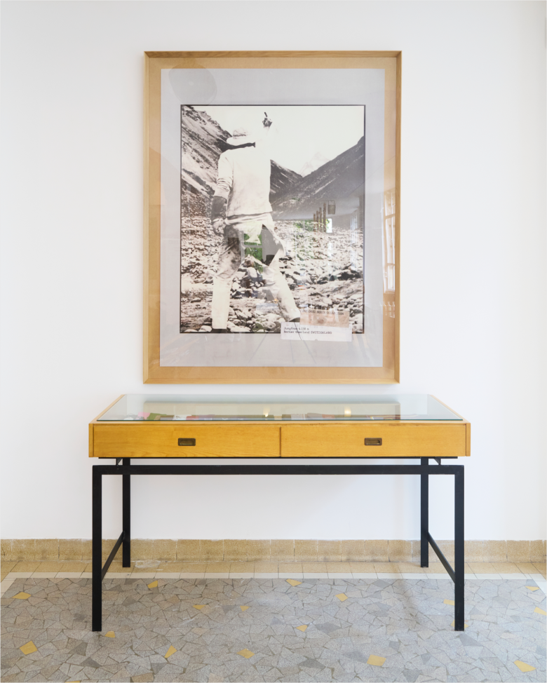 Витрина с арт объектом и фотографией в раме Words Sounds Colours Shapes