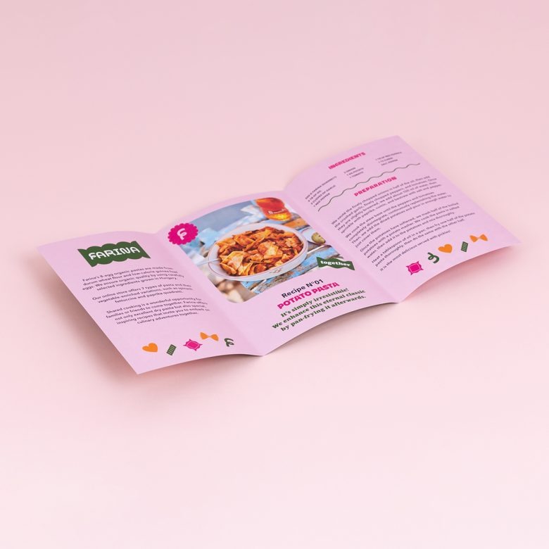 Внутренняя сторона буклета Farina