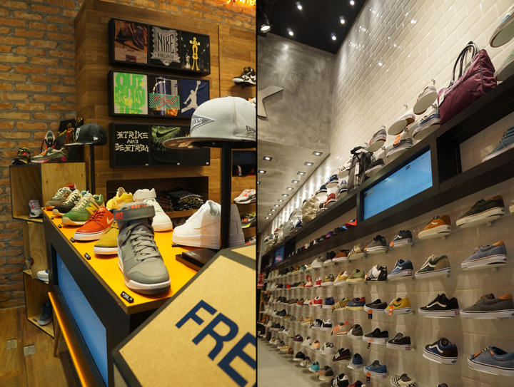 Головокружительное оформление магазина фирменной спортивной обуви ARTWALK в Сан-Паулу
