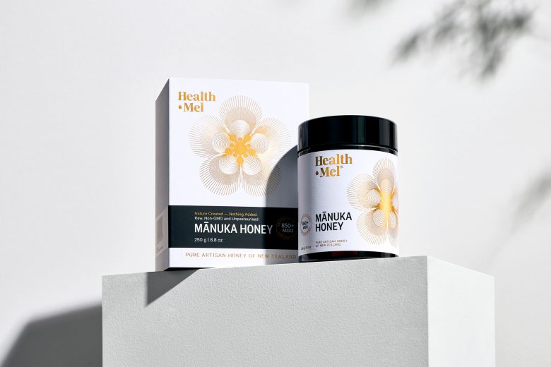банка и коробка бренда Health Mel Manuka Honey