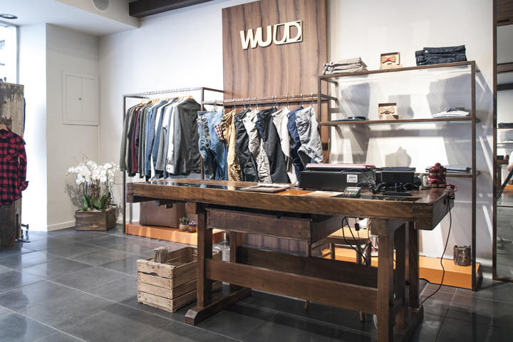 Бюджетный дизайн магазина модной одежды WUUD в Италии