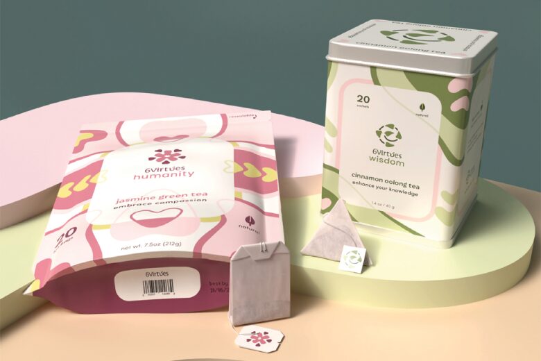 чай 6 Virtues Tea в железной и мягкой упаковке