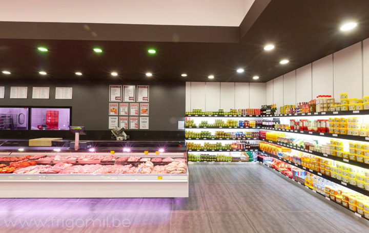 Увлекательный супермаркет De Kleine Bassin butcher’s shop от компании Frigomil, Бельгия