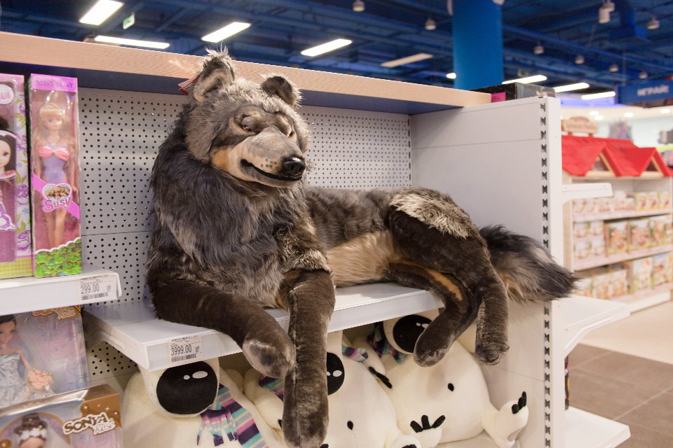 Вождь волчьей стаи Акелла в «Детском мире» в Москве