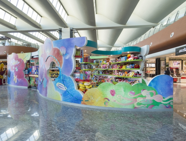 Дизайн детского магазина Swoosh - перегородки в морском стиле