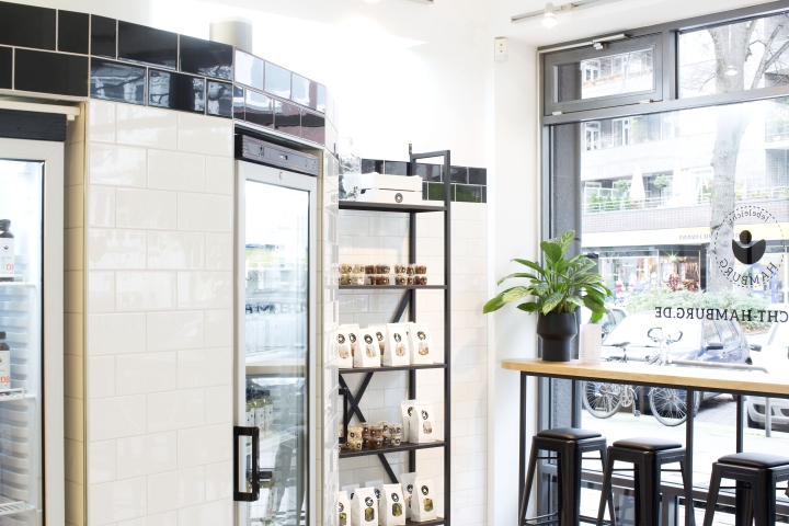 Дизайн магазина здорового питания Lebeleicht - чёрно-белый дизайн