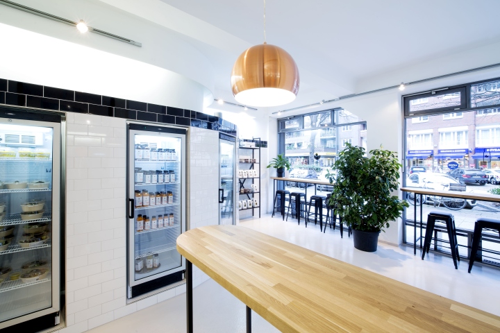 Дизайн магазина здорового питания Lebeleicht - общий вид