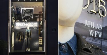 Временный дизайн витрины магазина Roy Roger’s — современное видение винтажной эстетики