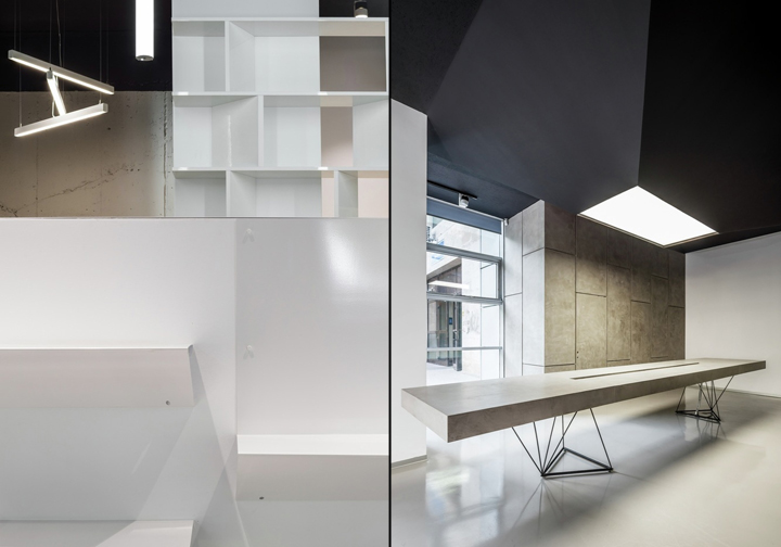 Дизайн выставочного зала Schüco: элементы дизайна