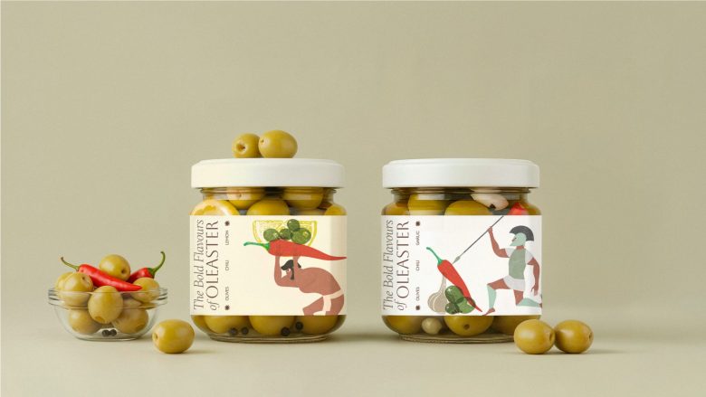 две баночки и миска Oleaster