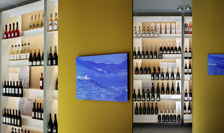 Чудесное оформление винного магазина Enolora в Италии